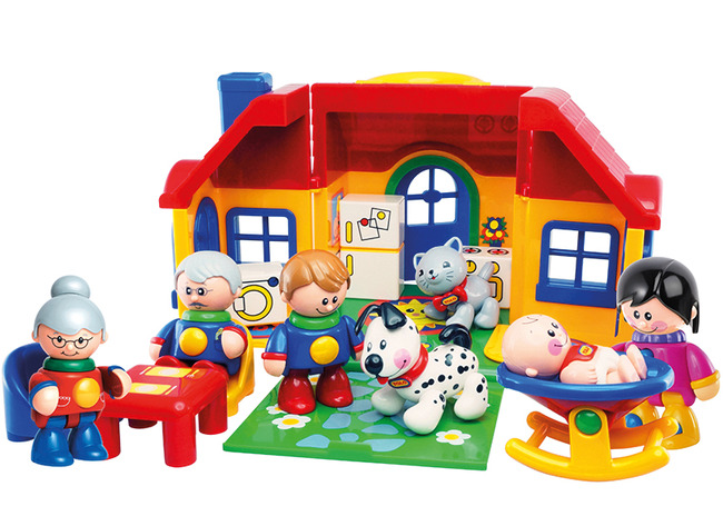 Eerste Speelgoed - Tolo - First Friends - Familieset  - 15-delig