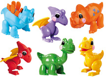 Eerste speelgoed - Tolo - first friends - dinosaurussen - 6 stuks