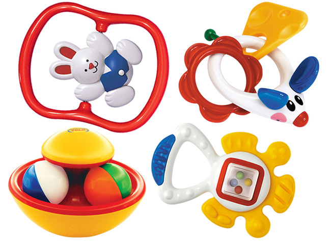 Babyspeelgoed - Tolo - Rammelaars - 4 Stuks