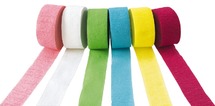 Crepepapier - Stroken - basis kleuren - Per 6 Rollen