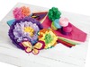 Knutselpapier - crêpepapier - basiskleuren - set van 6