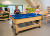Tafel - zand- en watertafel - enkel houten frame - zonder blauwe bak - 64 cm hoog - per stuk