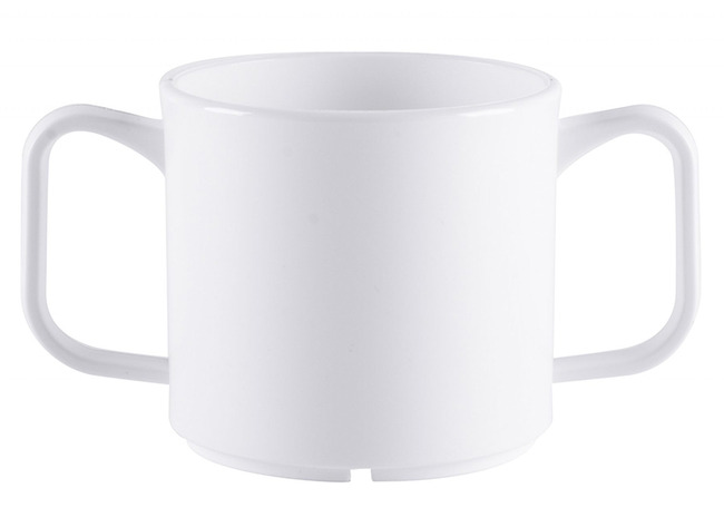 Beker - Harfield Progress - 30 Cl - Kunststof - Met 2 Handvaten - Wit - Per Stuk