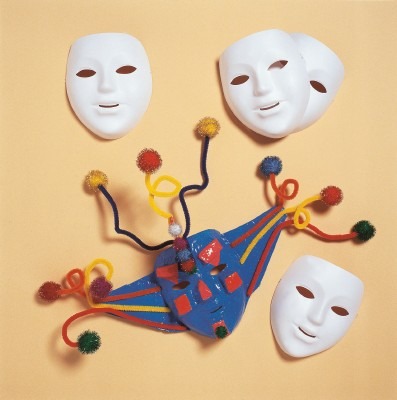 Maskers - Kind/volwassen Model - Set/12