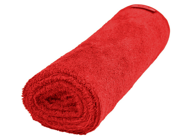 Textiel - Handdoek - Timboo - Per Stuk - Rood - Leverbaar In 8 Kleuren