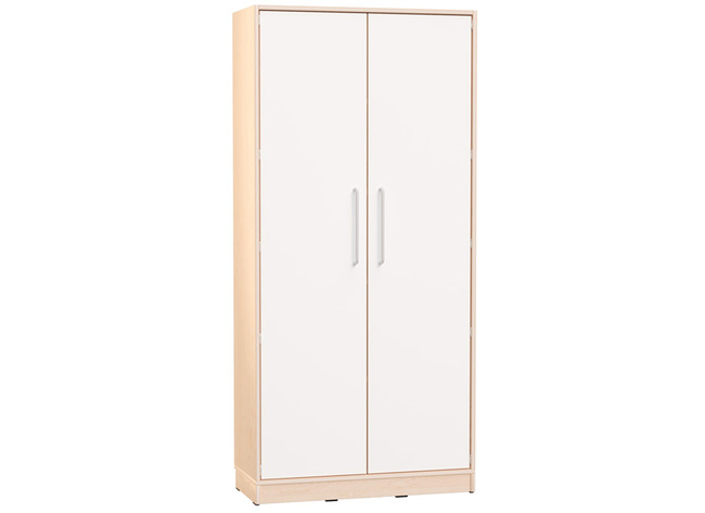 Naturo - Grote 2-witte-deuren Kast - Metalen Handvat - Plint