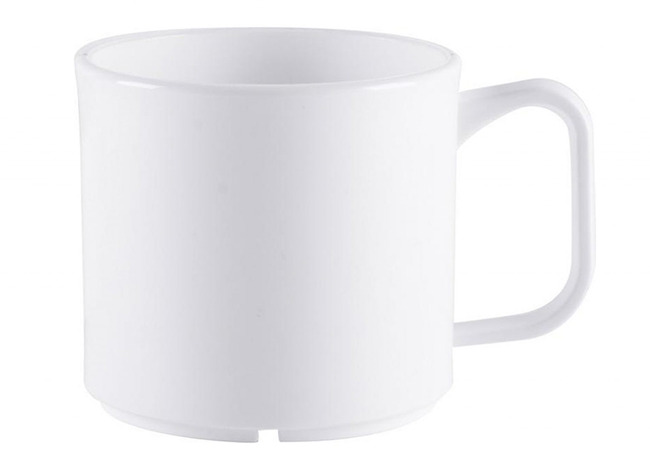 Beker - Harfield Progress - 30 Cl - Kunststof - Met Handvat - Wit - Per Stuk