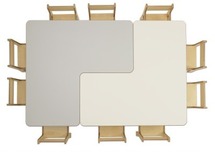 Hoogte 70 cm - blad wit