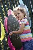 Outdoor-krijtbord margrieten