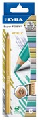 Potloden - kleurpotloden - Lyra Super Ferby - driehoekig - metallic - set van 6