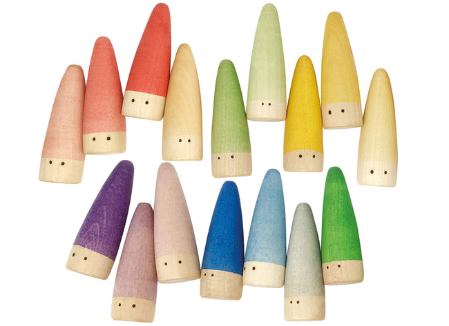 Open-ended - Grapat Sticks - Poppetjes - Pionnen - Set Van 18 Assorti