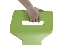 Stoel - Houten Kuip - Gripz - Vierpoots - Zithoogte 38 Cm - zithoogte 38 cm - onderstel grijs/donker - kuip zwart/antraciet - per stuk