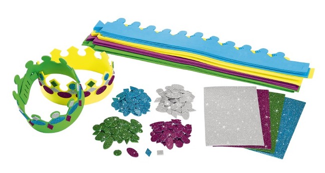 Kronen - 63 Cm - Foam - Gekleurd - Set Van 16