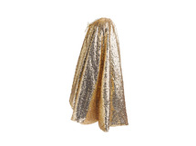Verkleedkledij - gouden glitter cape en kroon