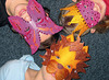 Maskers - karton - carnaval - blanco - set van 5 assorti