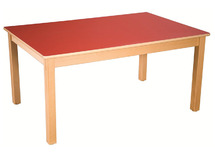 Tafel - Tafelblad - Rechthoekig - 120 cm x 80 cm x 58 cm - blad grijs - per stuk