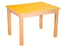 Tafel - Tafelblad - Rechthoekig - 80 cm x 60 cm x 58 cm - blad appelgroen - per stuk