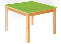 Tafel - Tafelblad - Vierkant - 80 cm x 80 cm x 46 cm - blad grijs - per stuk