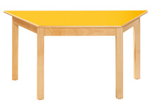 Tafel - Tafelblad - Trapezium - 120 cm x 60 cm x 46 cm - blad appelgroen - per stuk