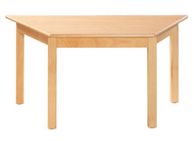 Tafel - Standaard - Trapezium - 120 cm x 60 cm x 46 cm - blad beuk - per stuk