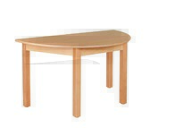 Tafel, Standaard, Halfrond 120 X 60 Cm