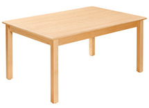 Tafel, gekleurd tafelblad, rechthoekig 140 x 60 cm