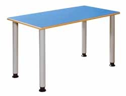 Tafel, Metalen Verstelbare Poten, Rechthoekig 120 X 60 Cm