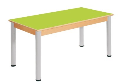 Tafel, Metalen Verstelbare Poten, Rechthoekig 120 X 80 Cm