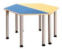 Tafel, Metalen Verstelbare Poten, Trapezium 120 X 60 Cm