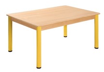 Tafel, Metalen Poten, Rechthoekig 120 X 60 Cm