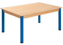 Tafel - Metalen Poten - Rechthoekig - 120 cm x 60 cm x 64 cm - poten groen - per stuk