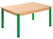 Tafel - Metalen Poten - Rechthoekig - 120 cm x 60 cm x 46 cm - poten blauw - per stuk