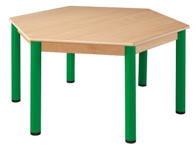 Tafel, Metalen Poten, Zeshoekig ø 120 Cm
