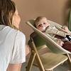 HOGE EETSTOEL - HOUT - KAOS - KLAPP - BABYZITJE - PER STUK