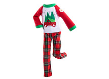Kerst - the elf on the shelf - kledingset - trees farm pyjama  - per stuk