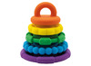 Stapeltoren - bijtring - Jellystone Rainbow Stacker - regenboog - per stuk