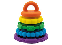 Stapeltoren - bijtring - Jellystone Rainbow Stacker - regenboog - per stuk