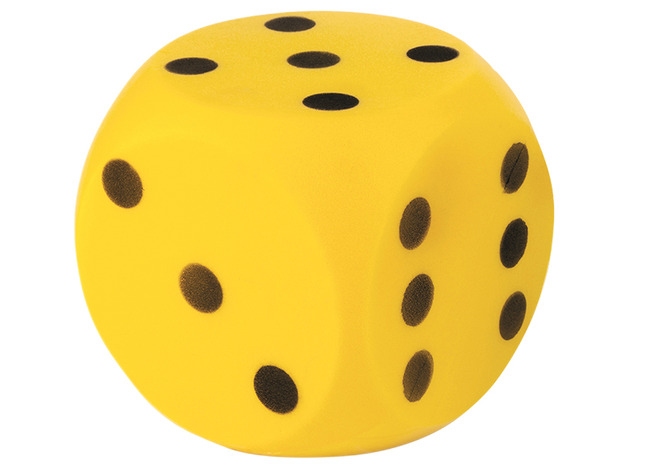 Spellen - Dobbelstenen - Xxl Foam Dobbelsteen - Per Stuk