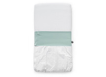 Textiel - beddengoed - nunki - lakentje - 40 x 90 cm - per stuk - mint groen - leverbaar in 6 kleuren