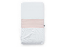 Textiel - beddengoed - nunki - lakentje - 40 x 90 cm - per stuk - licht rose - leverbaar in 6 kleuren
