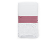 Textiel - beddengoed - nunki - lakentje - 40 x 90 cm - per stuk - oud rose - leverbaar in 6 kleuren