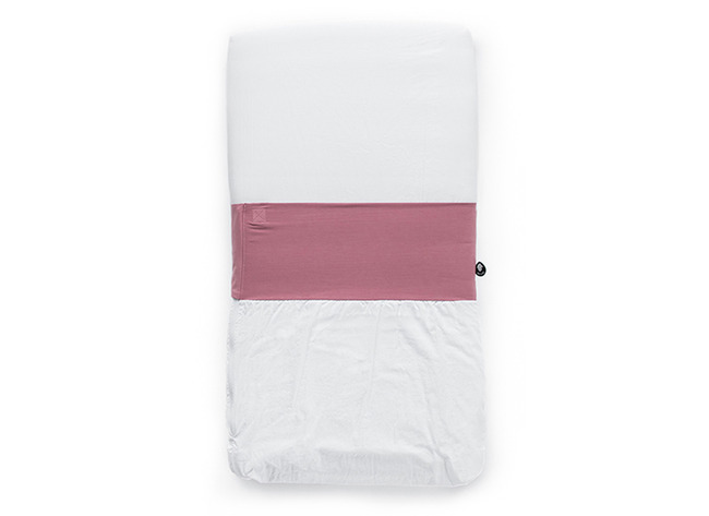 Textiel - Beddengoed - Nunki - Lakentje - 40 X 90 Cm - Per Stuk - Oud Rose - Leverbaar In 6 Kleuren
