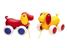 Trekdiertje - Kunststof - Vikingtoys - hond - per stuk