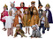 Kleding - Verkleedkledij - Verkleedcapes - Fee, Lieveheersbeestje, Koning, Olifant En Meer - Set Van 13 Assorti