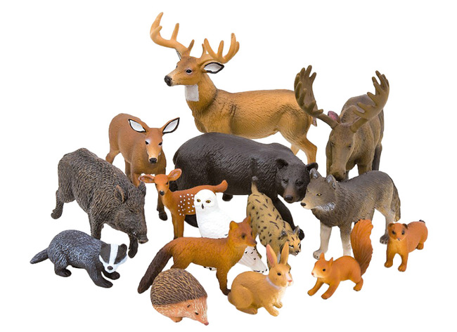 Dieren - Wouddieren 15st