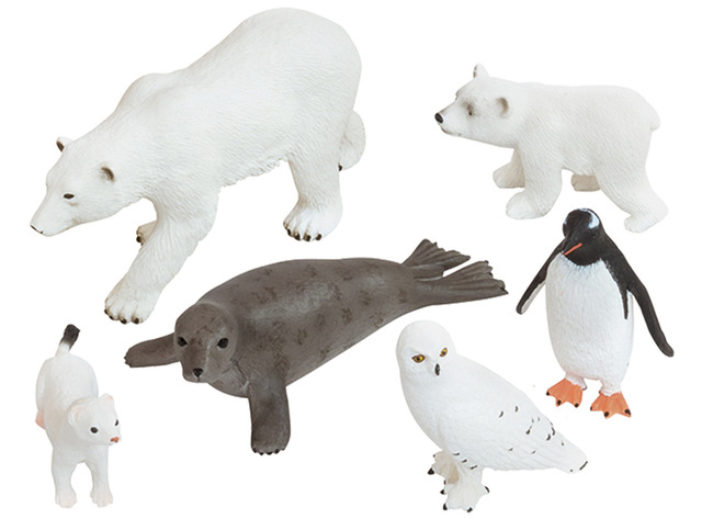 Speelgoed Dieren - Pooldieren - Set Van 6 Assorti