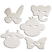 Karton - Maskers - Dieren - Ass/16