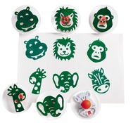 Stempels - Jumbo Easy Grip - jungledieren - set van 6
