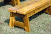 ZITBANK - OUTDOOR - HOUT - SET VAN 6