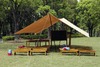 ZITBANK - OUTDOOR - HOUT - SET VAN 6